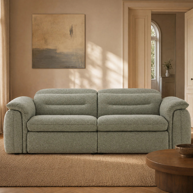 Elora Cloud-Soft Deep Lounge 2-Seater Reclining Sofa with Power Headrest