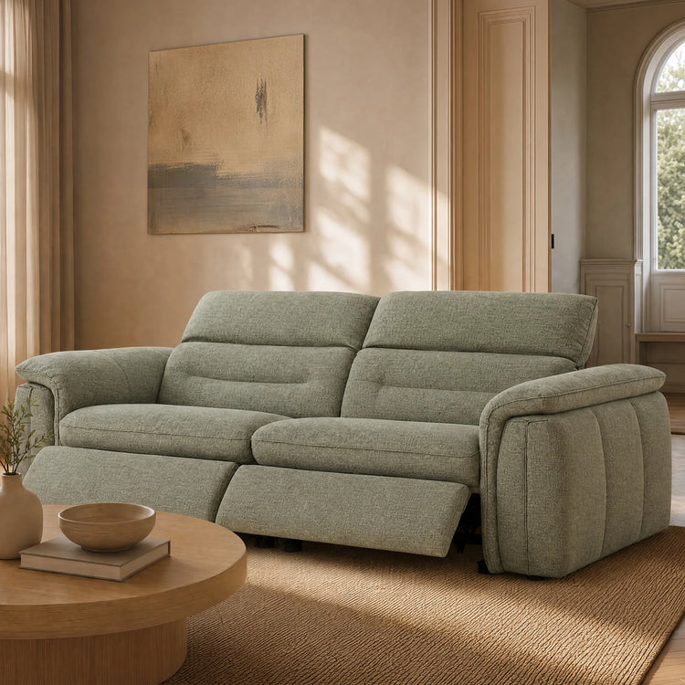 Elora Cloud-Soft Deep Lounge 2-Seater Reclining Sofa with Power Headrest