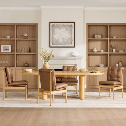 Flynn Mid-Century Tufted Plush Dining Chair(Set of 2)