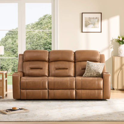 Garrison Handcraft Dual Motor Reclining Sofa with Power Headrest