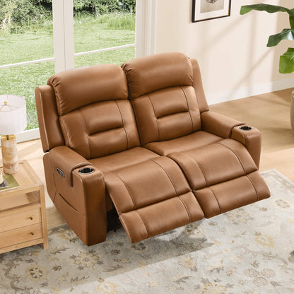 Garrison Handcraft Dual Motor Reclining Sofa with Power Headrest