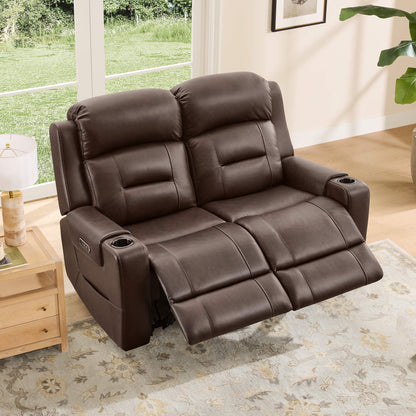 Garrison Handcraft Dual Motor Reclining Sofa with Power Headrest