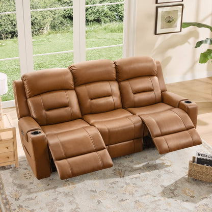 Garrison Handcraft Dual Motor Reclining Sofa with Power Headrest