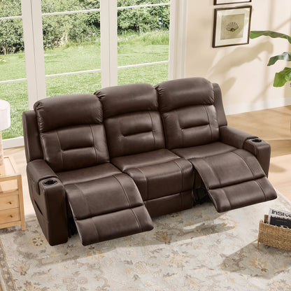 Garrison Handcraft Dual Motor Reclining Sofa with Power Headrest