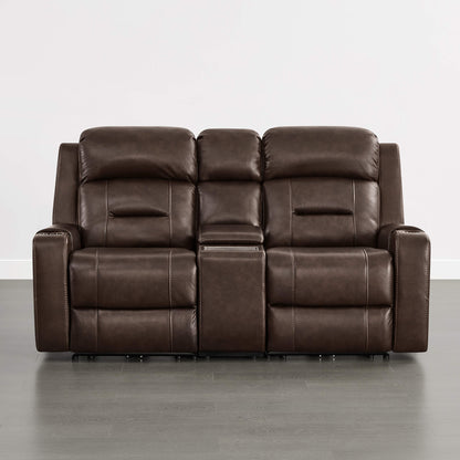 Garrison Handcraft Dual Motor Reclining Sofa with Power Headrest