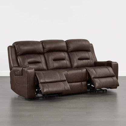 Garrison Handcraft Dual Motor Reclining Sofa with Power Headrest