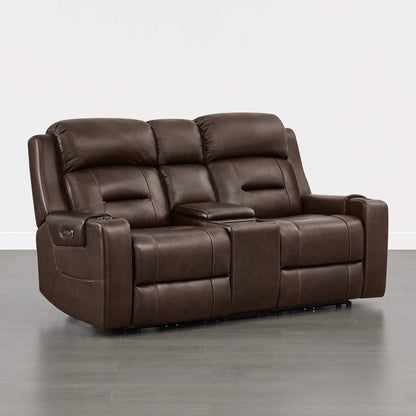 Garrison Handcraft Dual Motor Reclining Sofa with Power Headrest