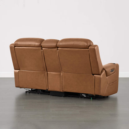 Garrison Handcraft Dual Motor Reclining Sofa with Power Headrest