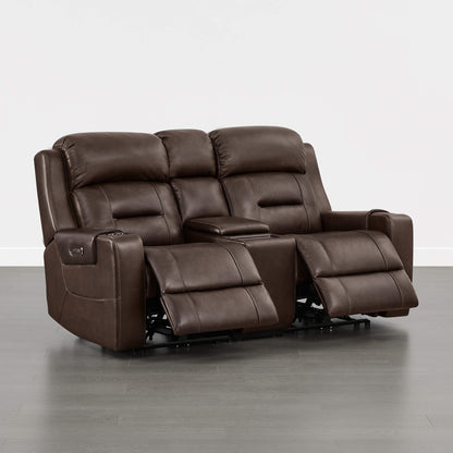 Garrison Handcraft Dual Motor Reclining Sofa with Power Headrest