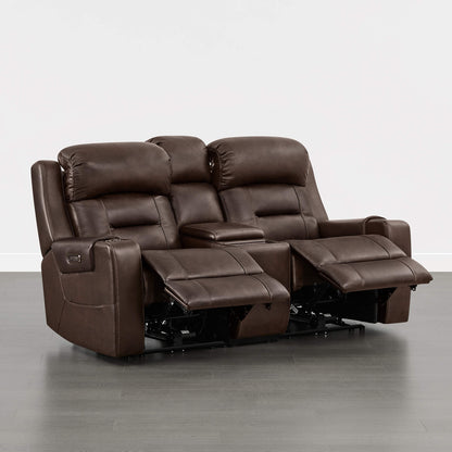 Garrison Handcraft Dual Motor Reclining Sofa with Power Headrest