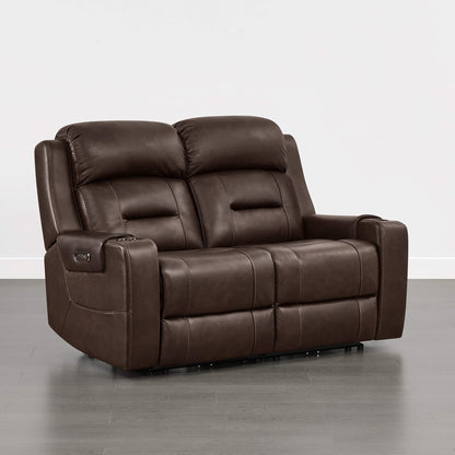 Garrison Handcraft Dual Motor Reclining Sofa with Power Headrest