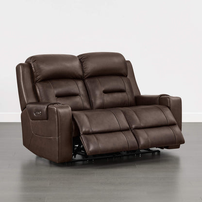 Garrison Handcraft Dual Motor Reclining Sofa with Power Headrest