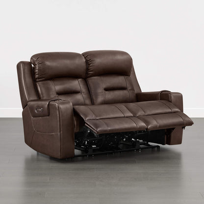 Garrison Handcraft Dual Motor Reclining Sofa with Power Headrest