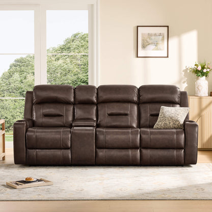 Garrison Handcraft Dual Motor Reclining Sofa with Power Headrest