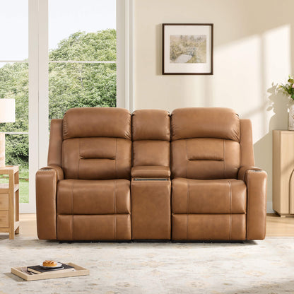Garrison Handcraft Dual Motor Reclining Sofa with Power Headrest