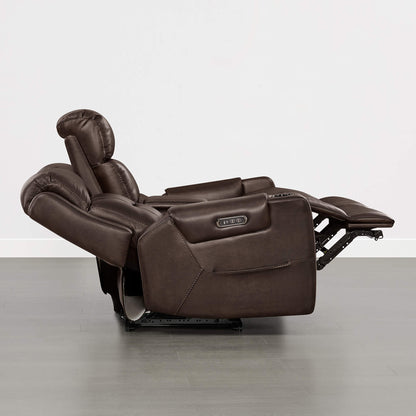 Garrison Handcraft Dual Motor Reclining Sofa with Power Headrest