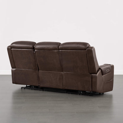 Garrison Handcraft Dual Motor Reclining Sofa with Power Headrest