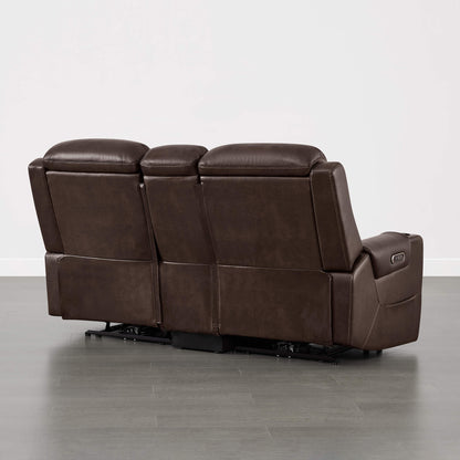 Garrison Handcraft Dual Motor Reclining Sofa with Power Headrest
