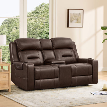 Garrison Handcraft Dual Motor Reclining Sofa with Power Headrest