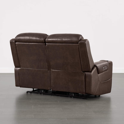 Garrison Handcraft Dual Motor Reclining Sofa with Power Headrest