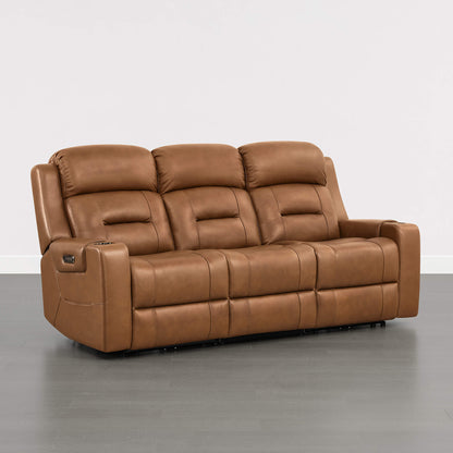 Garrison Handcraft Dual Motor Reclining Sofa with Power Headrest
