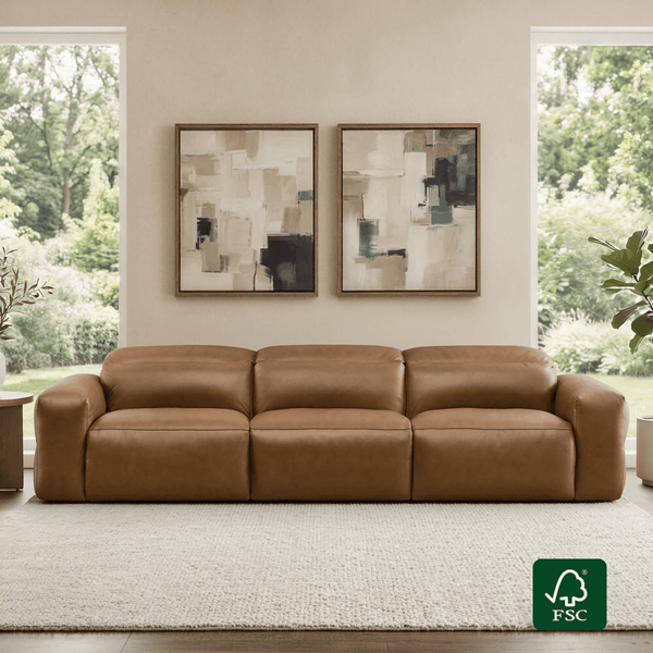 Haley Buttery-Soft 3-Seat Modular Power Reclining Sofa with Power Headrests