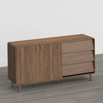 58” Hudson Mid-century Arc-Shaped Sideboard