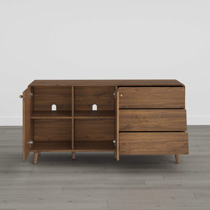 58” Hudson Mid-century Arc-Shaped Sideboard