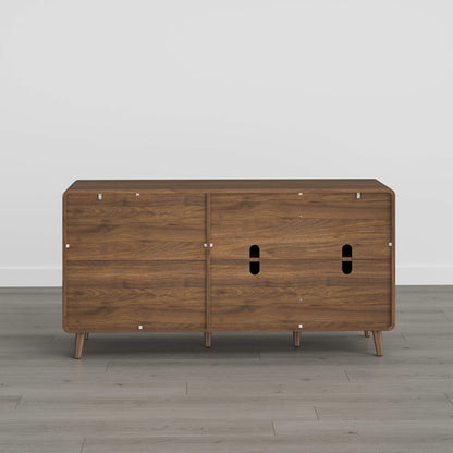 58” Hudson Mid-century Arc-Shaped Sideboard