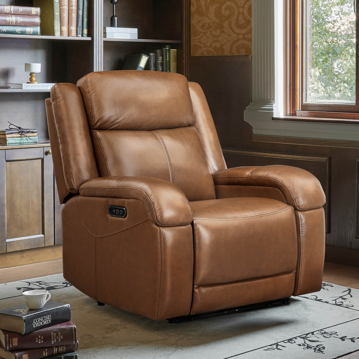 Isaac Wall Hugger Power Recliner | Genuine Leather Comfort – CHITA LIVING