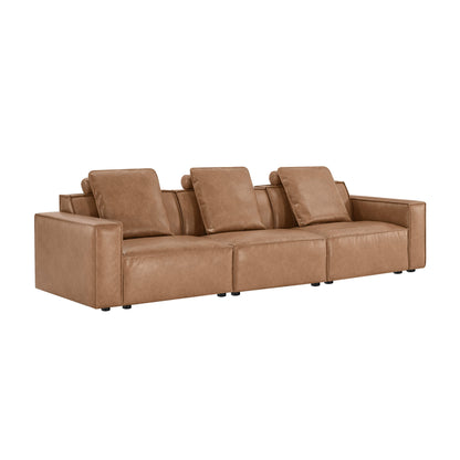 Isla Modern Refined Piping Feather-Soft 3 Seater Modular Sofa