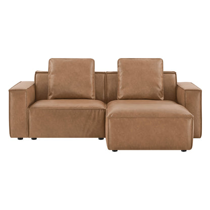 Isla Modern Refined Piping Feather-Soft 3 Seater Modular Sofa