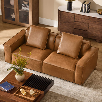 Isla Modern Refined Piping Feather-Soft 2 Seater Modular Sofa