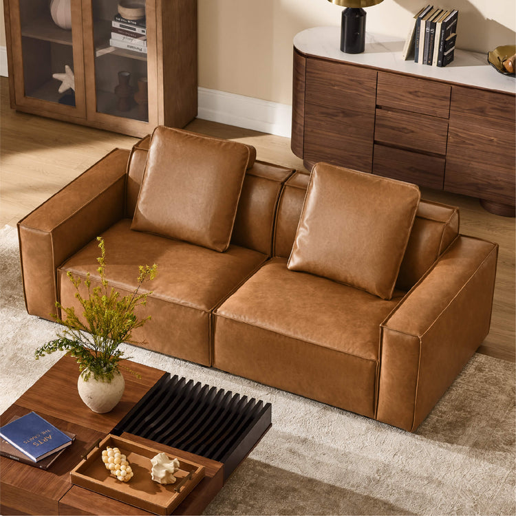 Isla Modern Refined Piping Feather-Soft 2 Seater Modular Sofa