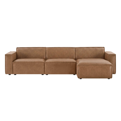 Isla Modern Refined Piping Feather-Soft 4 Seater Modular Sofa