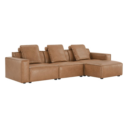 Isla Modern Refined Piping Feather-Soft 4 Seater Modular Sofa