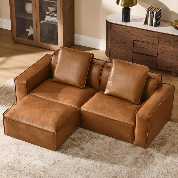 Isla Modern Refined Piping Feather-Soft 3 Seater Modular Sofa