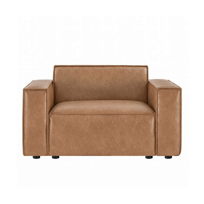 Isla Modern Refined Piping Feather-Soft Accent Chair