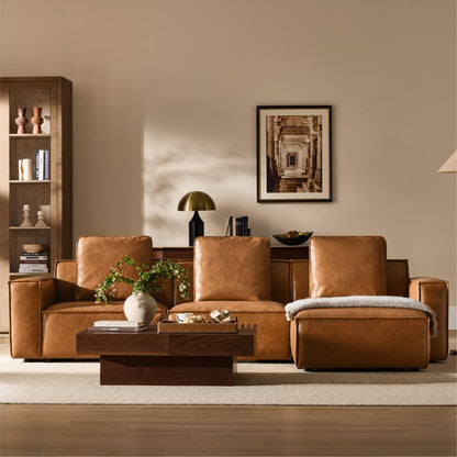 Isla Modern Refined Piping Feather-Soft 4 Seater Modular Sofa
