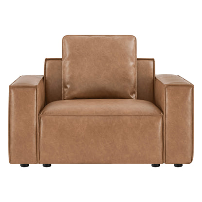 Isla Modern Refined Piping Feather-Soft Accent Chair