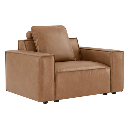 Isla Modern Refined Piping Feather-Soft Accent Chair