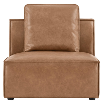 Isla Modern Refined Piping Feather-Soft Armless Chair