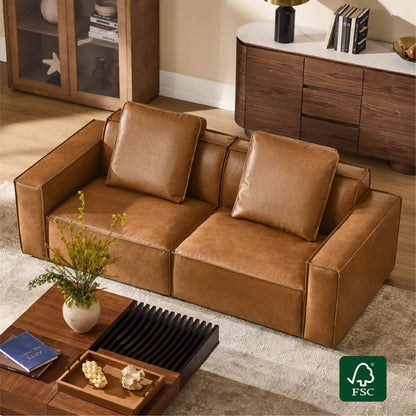 Isla Modern Refined Piping Feather-Soft 2 Seater Modular Sofa