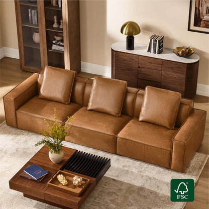 Isla Modern Refined Piping Feather-Soft 3 Seater Modular Sofa