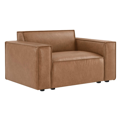 Isla Modern Refined Piping Feather-Soft Accent Chair