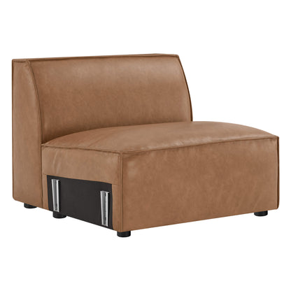 Isla Modern Refined Piping Feather-Soft Armless Chair