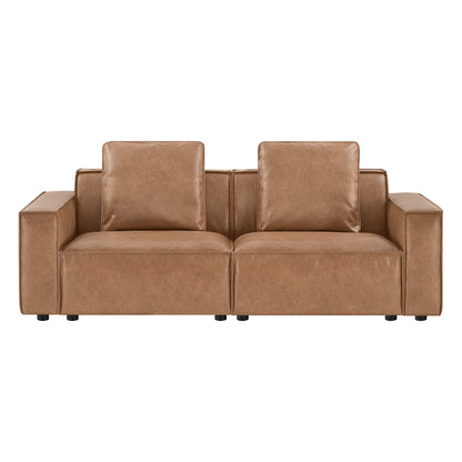 Isla Modern Refined Piping Feather-Soft 2 Seater Modular Sofa