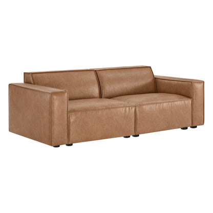 Isla Modern Refined Piping Feather-Soft 2 Seater Modular Sofa