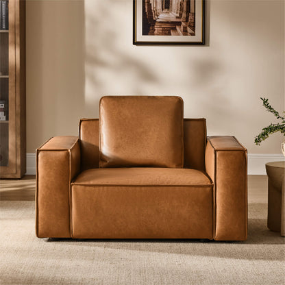 Isla Modern Refined Piping Feather-Soft Accent Chair