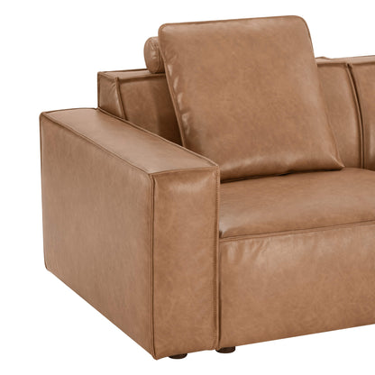 Isla Modern Refined Piping Feather-Soft 3 Seater Modular Sofa